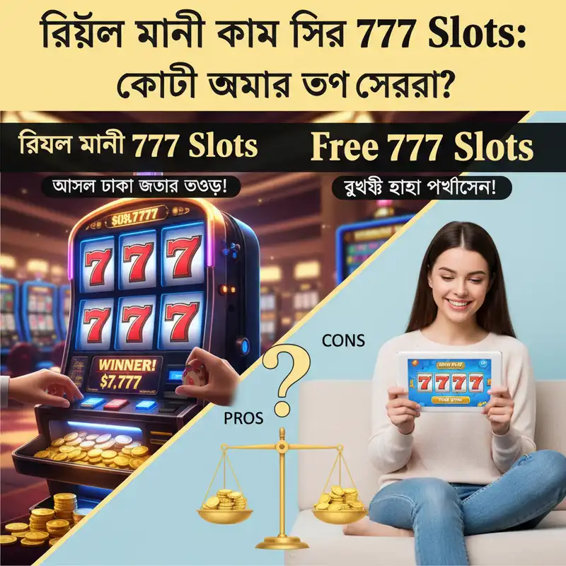 রিয়েল মানি বনাম ফ্রি 777 Slots তুলনা